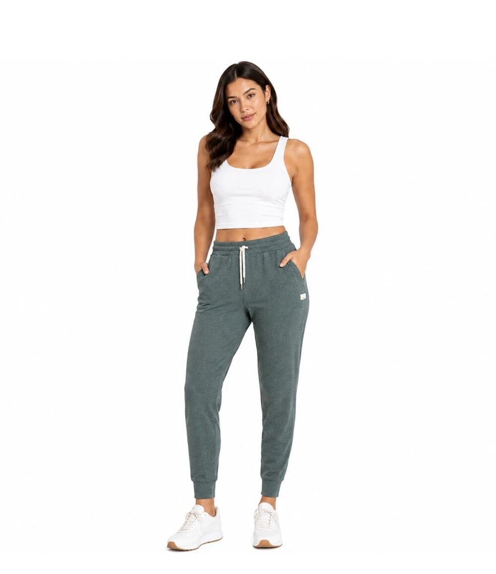 VUORI DreamKnit Performance Jogger VW303 Heather Green Sage Small S